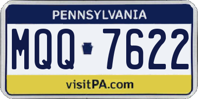 PA license plate MQQ7622