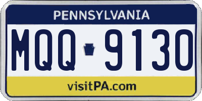 PA license plate MQQ9130