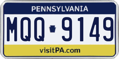 PA license plate MQQ9149