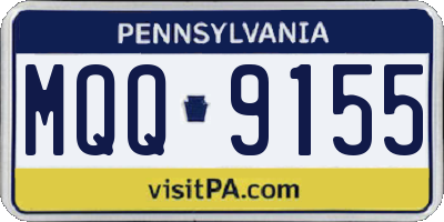 PA license plate MQQ9155