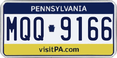 PA license plate MQQ9166