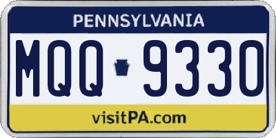 PA license plate MQQ9330