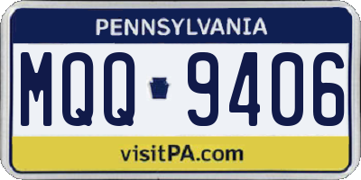 PA license plate MQQ9406
