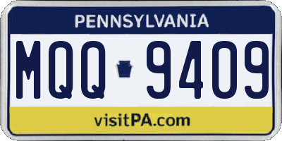 PA license plate MQQ9409