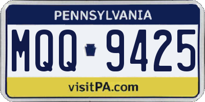 PA license plate MQQ9425