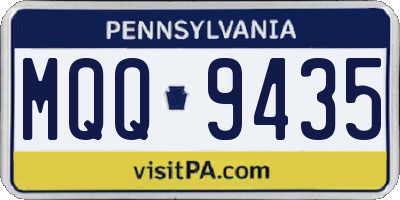 PA license plate MQQ9435