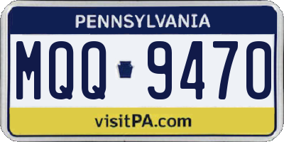 PA license plate MQQ9470