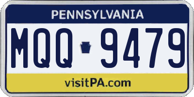 PA license plate MQQ9479