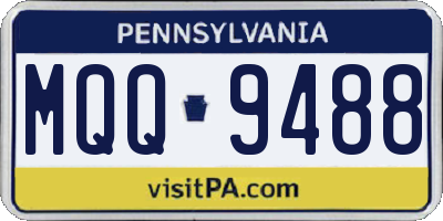 PA license plate MQQ9488