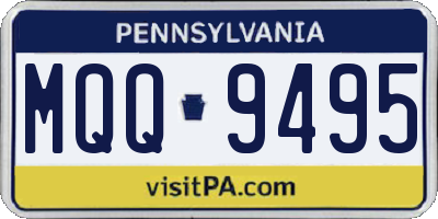 PA license plate MQQ9495