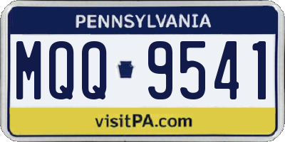 PA license plate MQQ9541