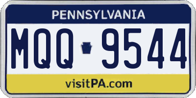 PA license plate MQQ9544