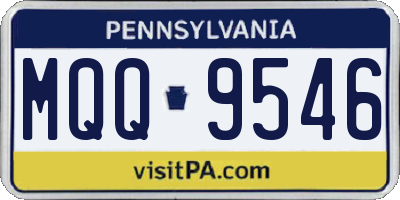 PA license plate MQQ9546