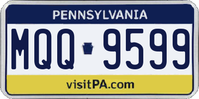 PA license plate MQQ9599