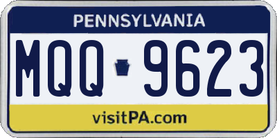 PA license plate MQQ9623