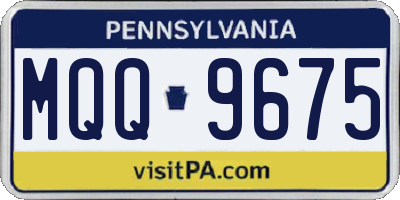 PA license plate MQQ9675