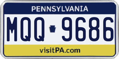 PA license plate MQQ9686