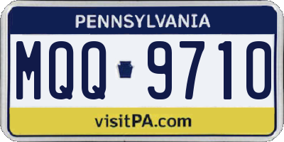 PA license plate MQQ9710