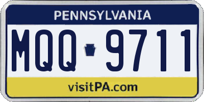 PA license plate MQQ9711