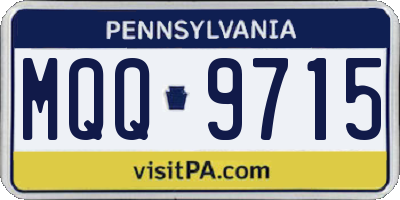 PA license plate MQQ9715