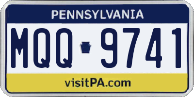 PA license plate MQQ9741