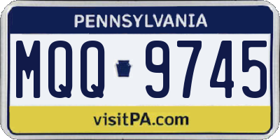 PA license plate MQQ9745
