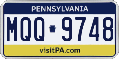 PA license plate MQQ9748