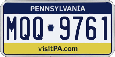 PA license plate MQQ9761