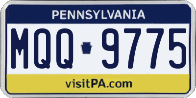 PA license plate MQQ9775
