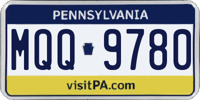 PA license plate MQQ9780