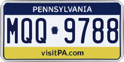 PA license plate MQQ9788