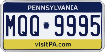 PA license plate MQQ9995