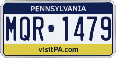 PA license plate MQR1479