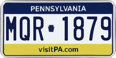 PA license plate MQR1879