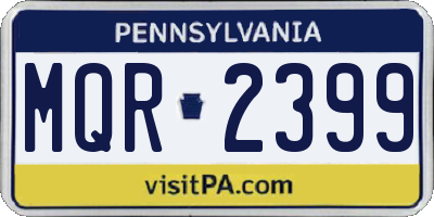 PA license plate MQR2399