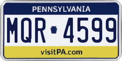 PA license plate MQR4599