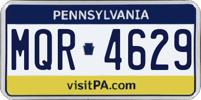 PA license plate MQR4629