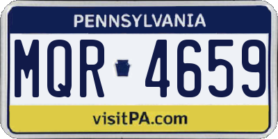 PA license plate MQR4659