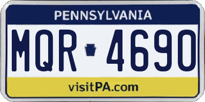 PA license plate MQR4690