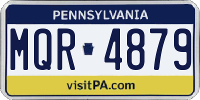 PA license plate MQR4879