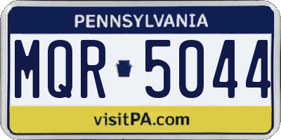 PA license plate MQR5044