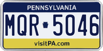PA license plate MQR5046
