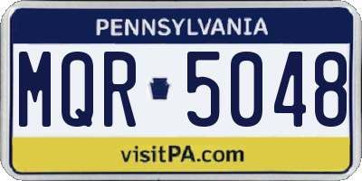 PA license plate MQR5048