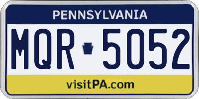 PA license plate MQR5052
