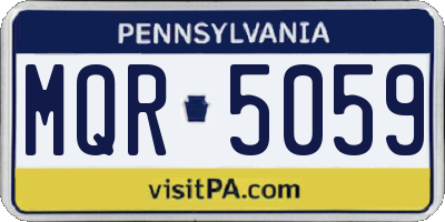 PA license plate MQR5059