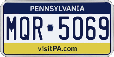 PA license plate MQR5069