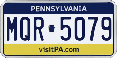 PA license plate MQR5079