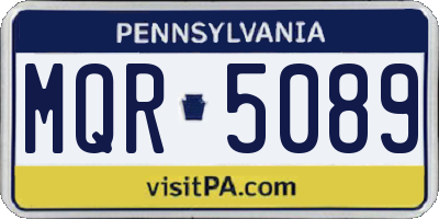 PA license plate MQR5089