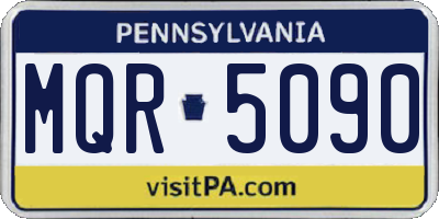 PA license plate MQR5090