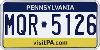 PA license plate MQR5126